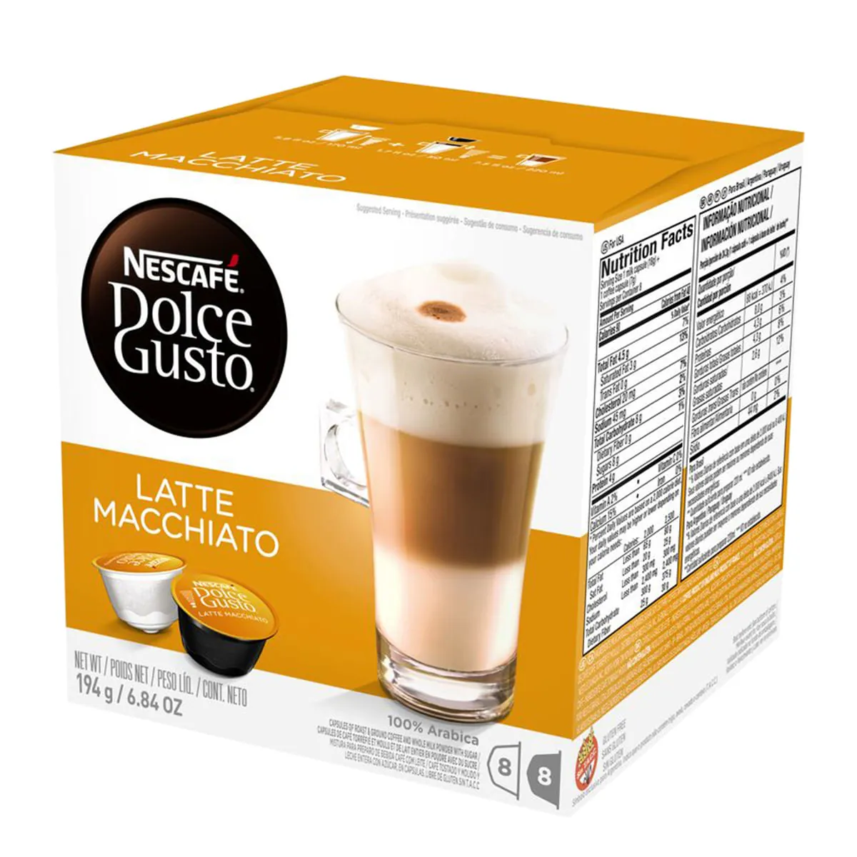Cappuccino sabor Latte Machiato Nescafé 194g