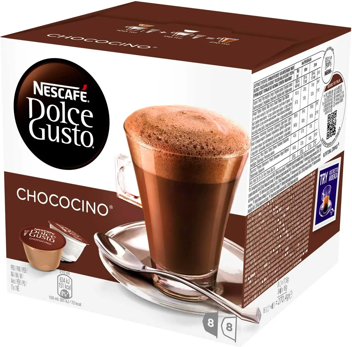Café em Cápsula Nescafé Dolce Gusto Chococino 16 Cápsulas