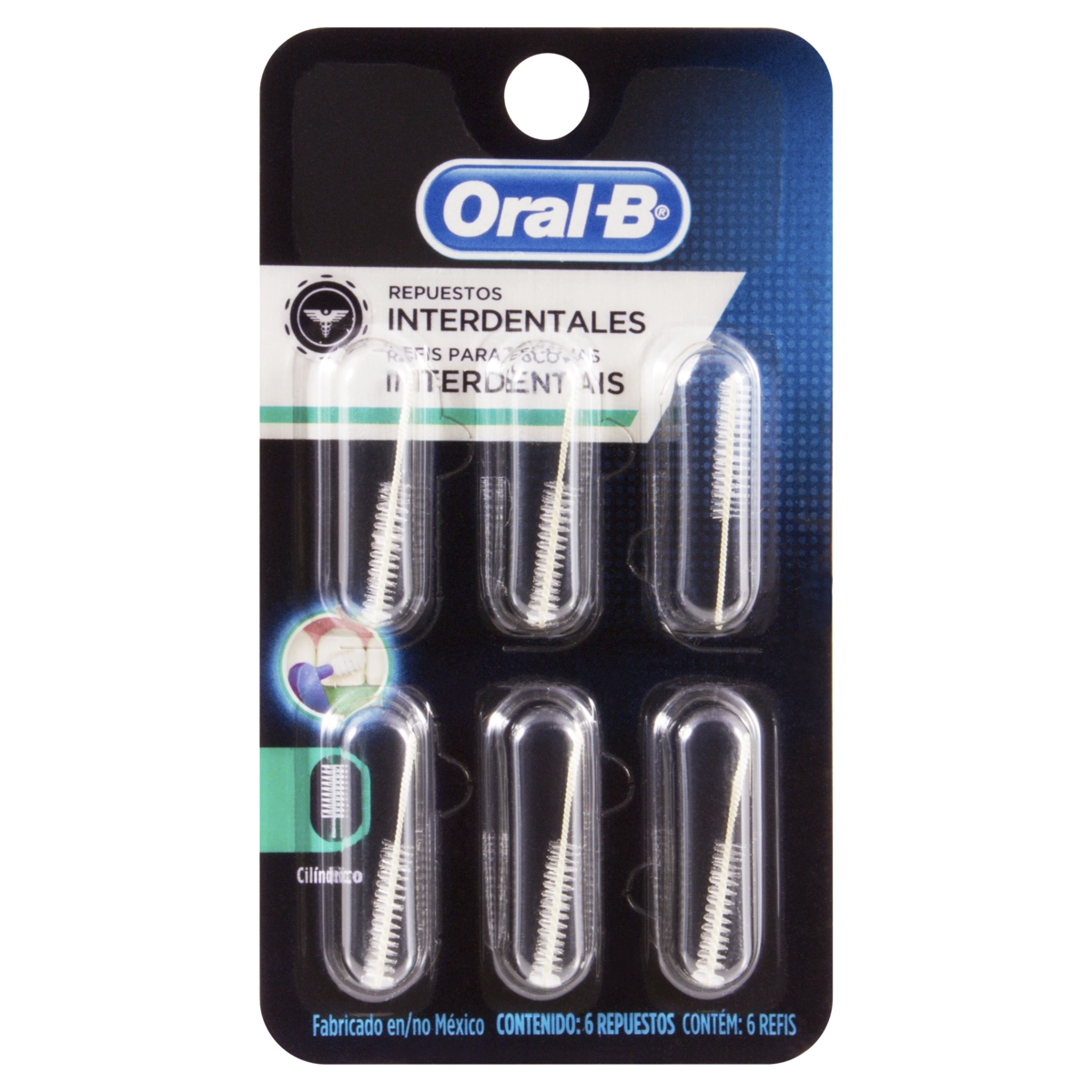 Refil Para Escova Interdental Cilíndrico Oral B 6 Unidades