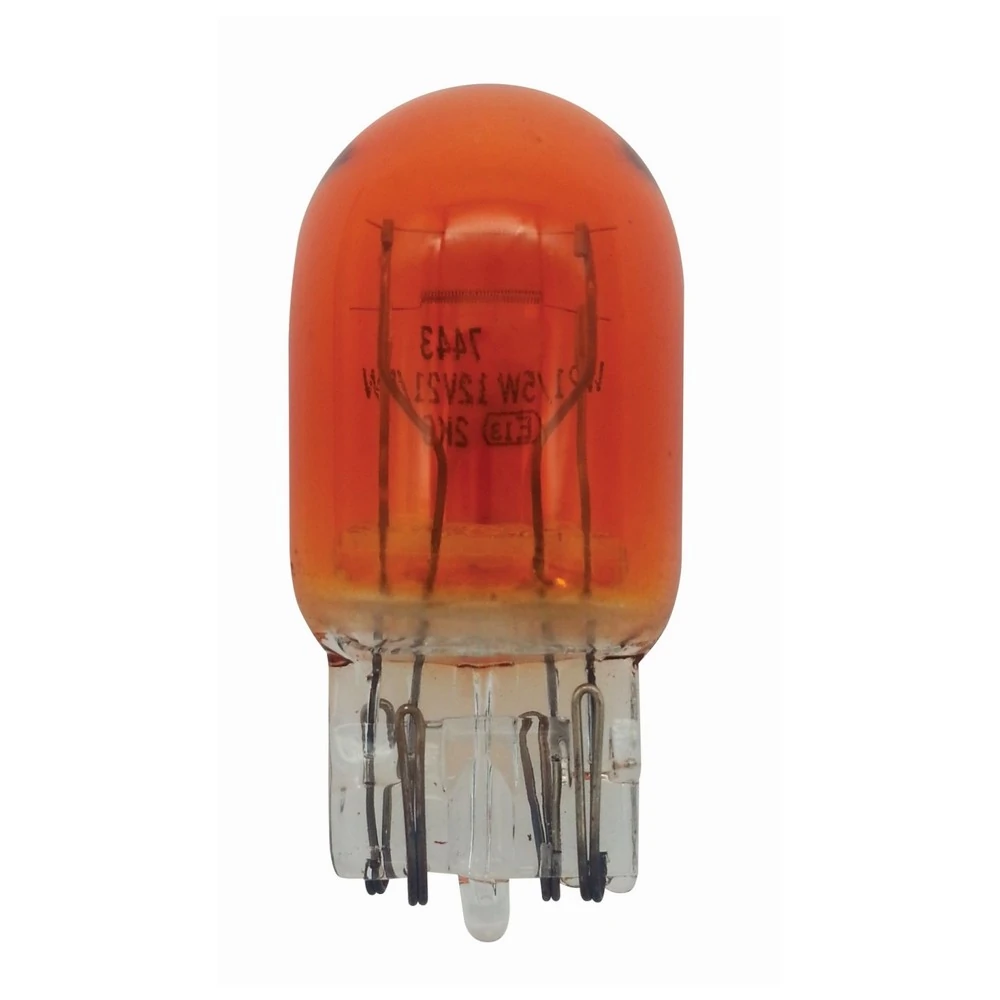 Lâmpada Unitário 2 Polos 21/5w 12v Ambar Base Vidro - HELLA 7443A