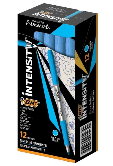 Marcador Permanente Marking Fashion Azul 971158 Bic
