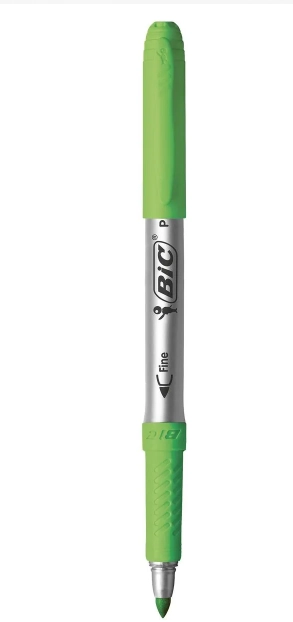 Marcador Permante Int Bic C 12cores Verde Claro