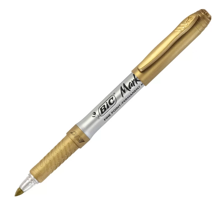 Pincel Marcador Permanente 1.1mm Metalico Dourado Un 1 Un