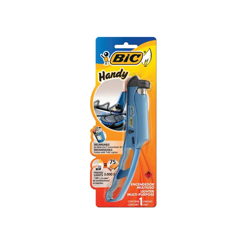 Acendedor Multiuso Azul Handy Bic Maxi