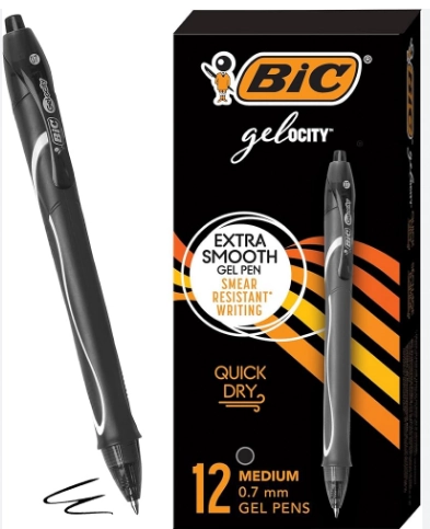 Caneta Gel Quick Dry Preto 522241 Bic