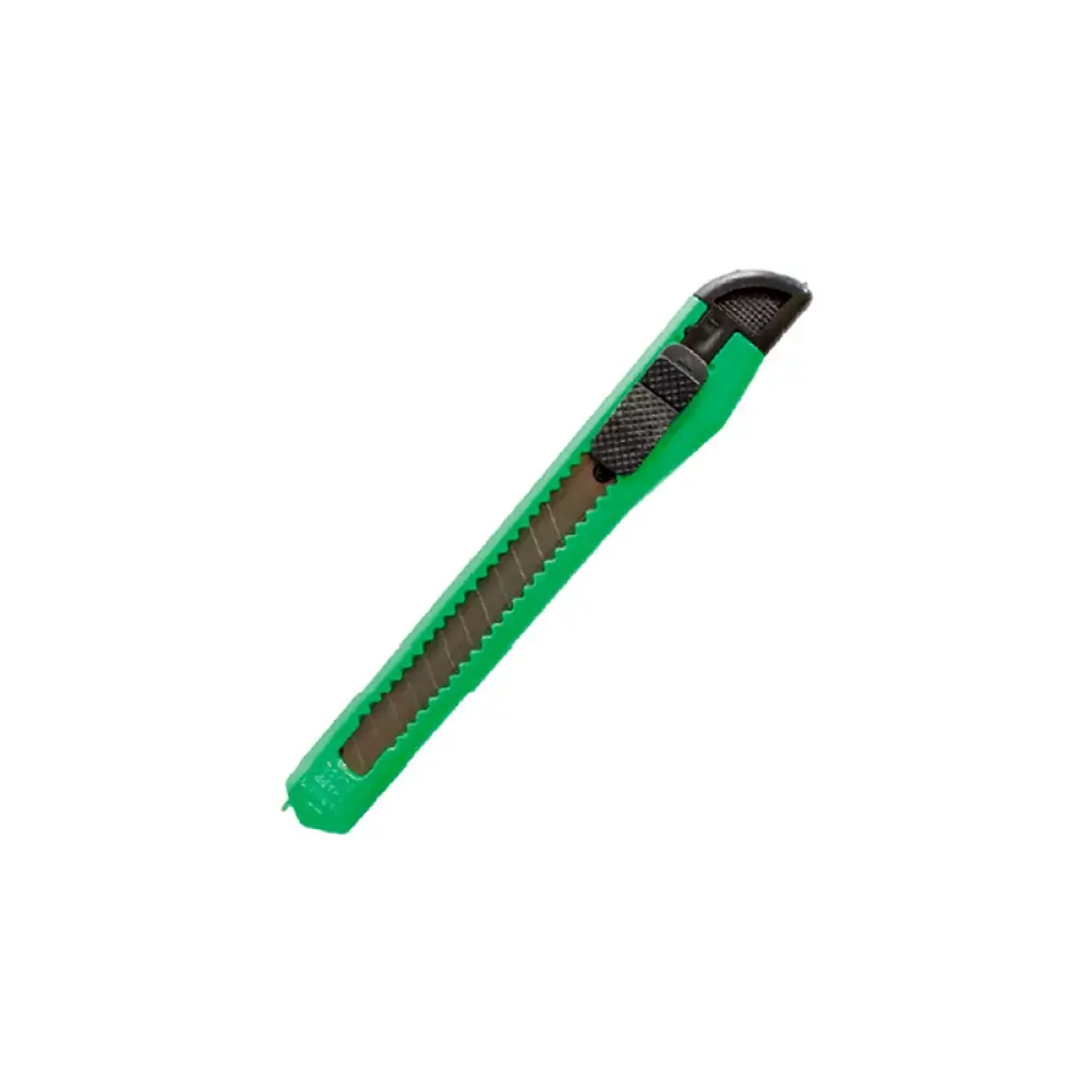 Estilete Estreito 9 mm Resina Termoplástica e Lâmina em Aço Inox Cores Sortidas, Leonora 91410 - 99337