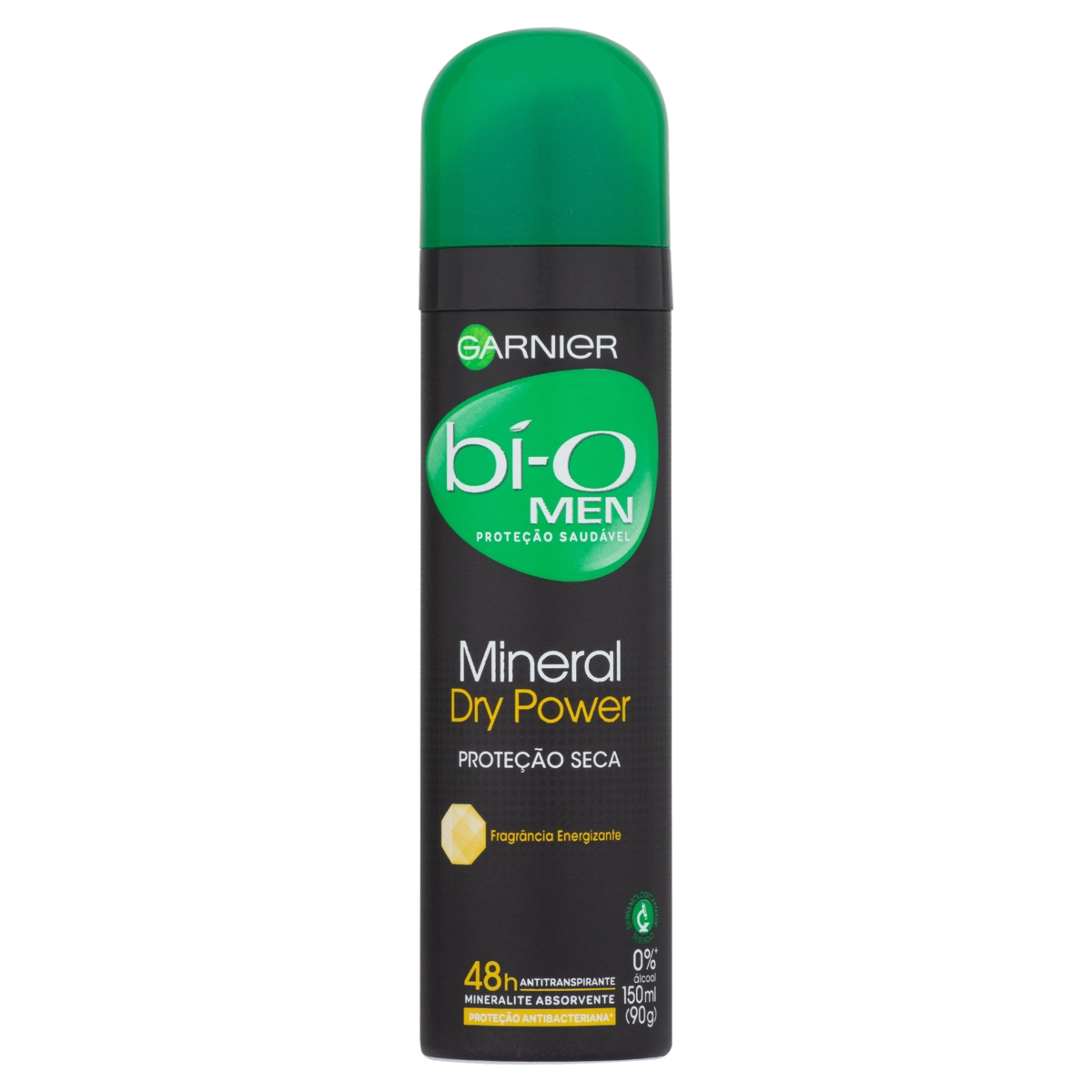 Antitranspirante Aerossol Mineral Dry Power Energizante Garnier Bí O Men 150ml