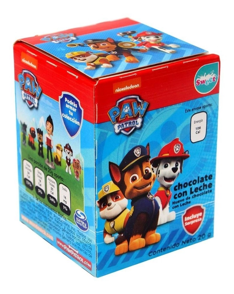 Chocolate Patrulha Canina Ovo 30G