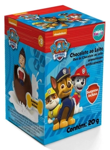 Patrulha Canina Ovo De Chocolate 20g 1dpx12unx20g 18702