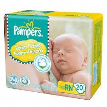 Fralda Infantil Pampers Rn C/20 Recém Nascido Unit