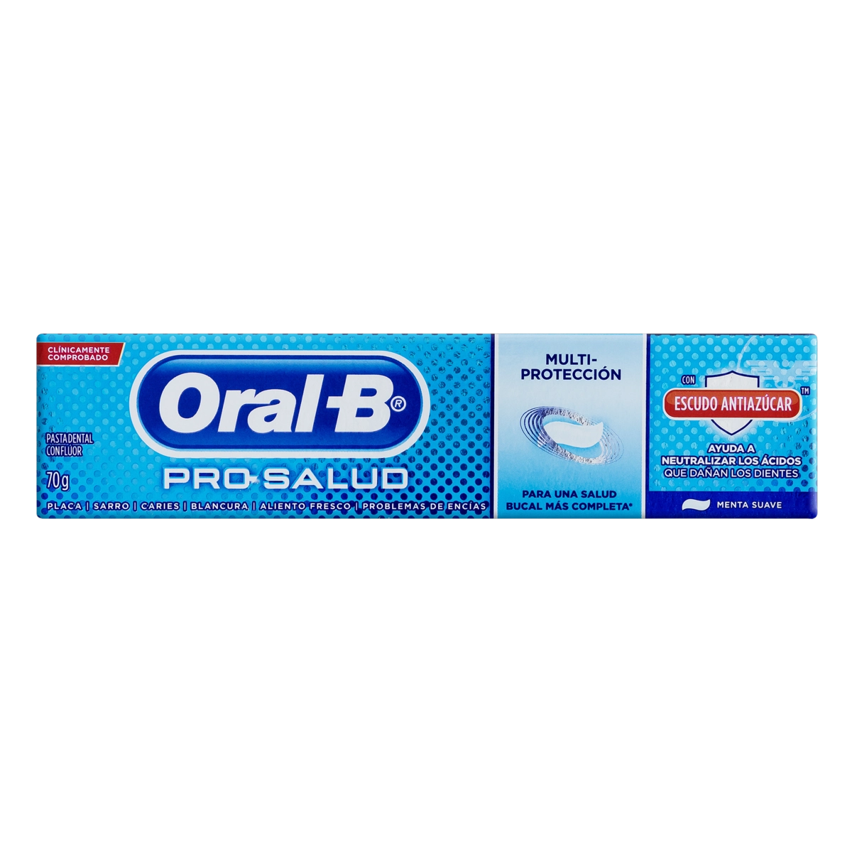 Creme Dental Menta Suave Oral B Pro Saúde Escudo Anti Açúcar Caixa 70g