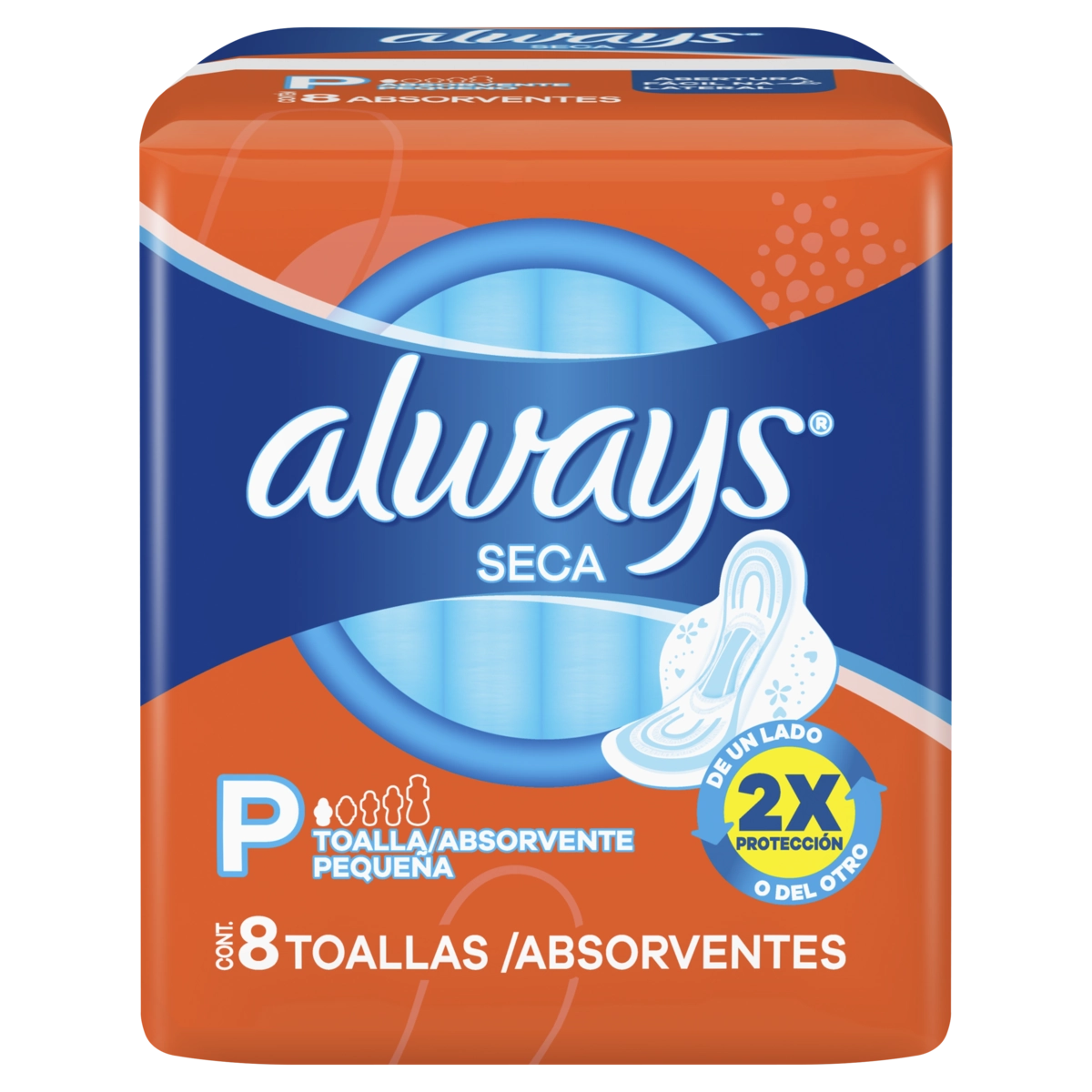 Absorvente Com Abas Seca Always Super Proteção Pacote Leve 8 Pague 7 Unidades
