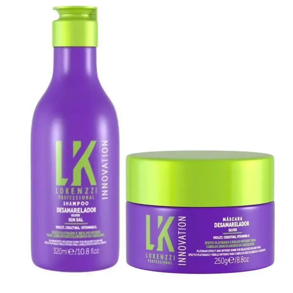 Kit Lokenzzi Desamarelador Shampoo e Máscara