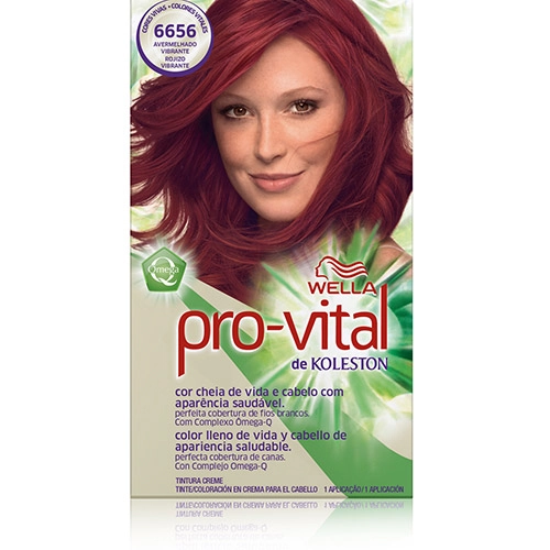 Coloração Kit N 6656 Avermelhado Vibrante Pro Vital Koleston
