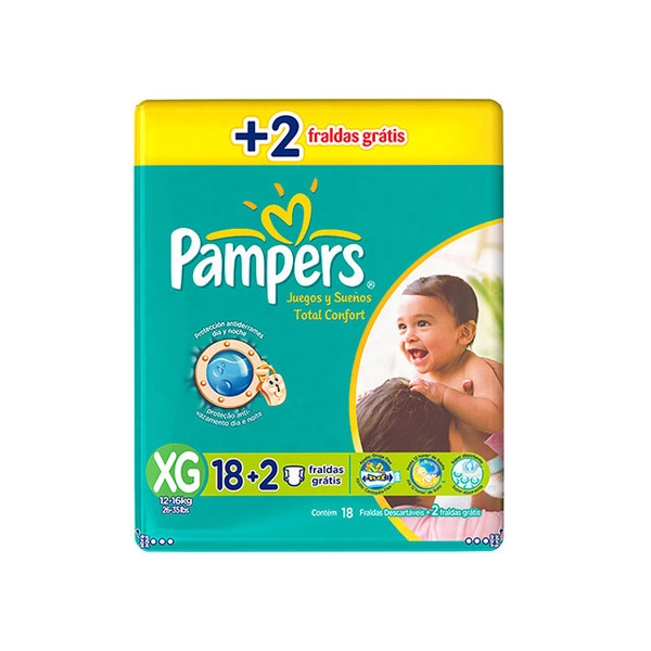 Pampers Total Confort Xg 20 Unidades