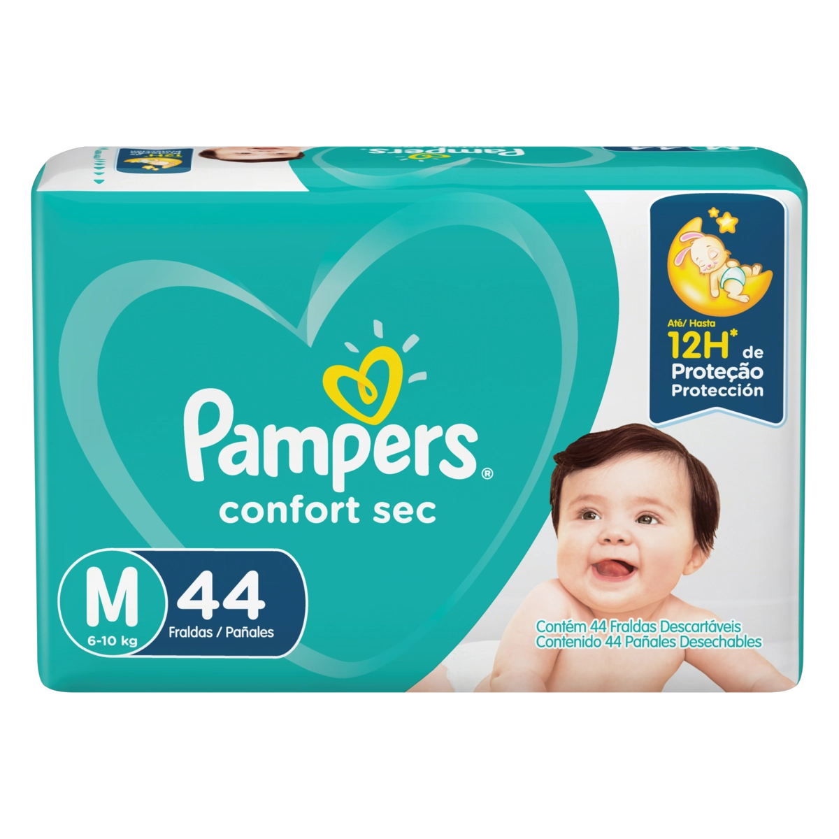 Pampers Total Confort M Descartável 50 Unidades