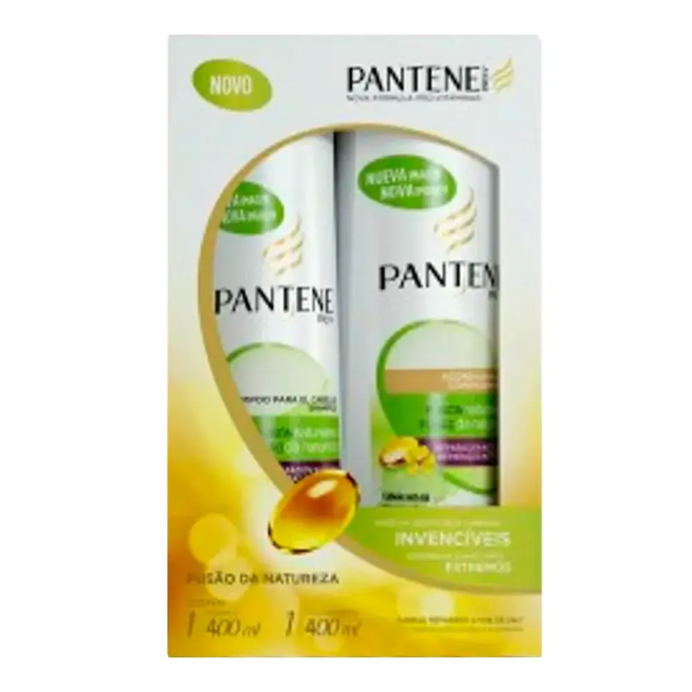 Kit Shampoo E Condicionador Pantene Pro V Fusão Da Natureza
