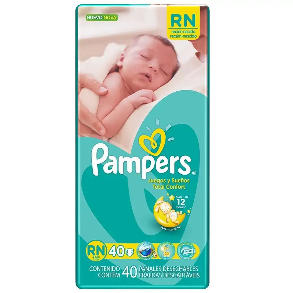 Fralda Pampers Rn C/40 Confort Novo