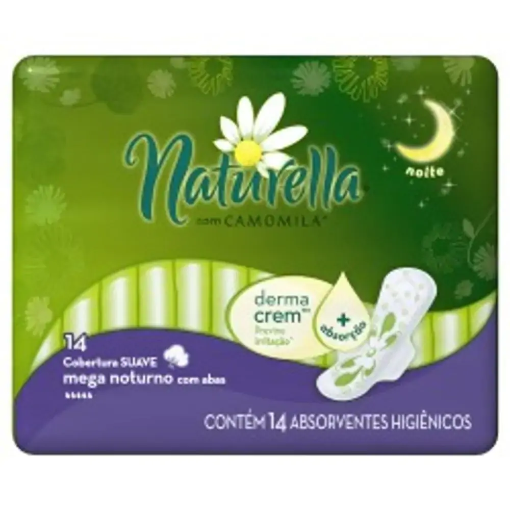 Absorvente Naturella Mega Noturno C/a C/14unidade
