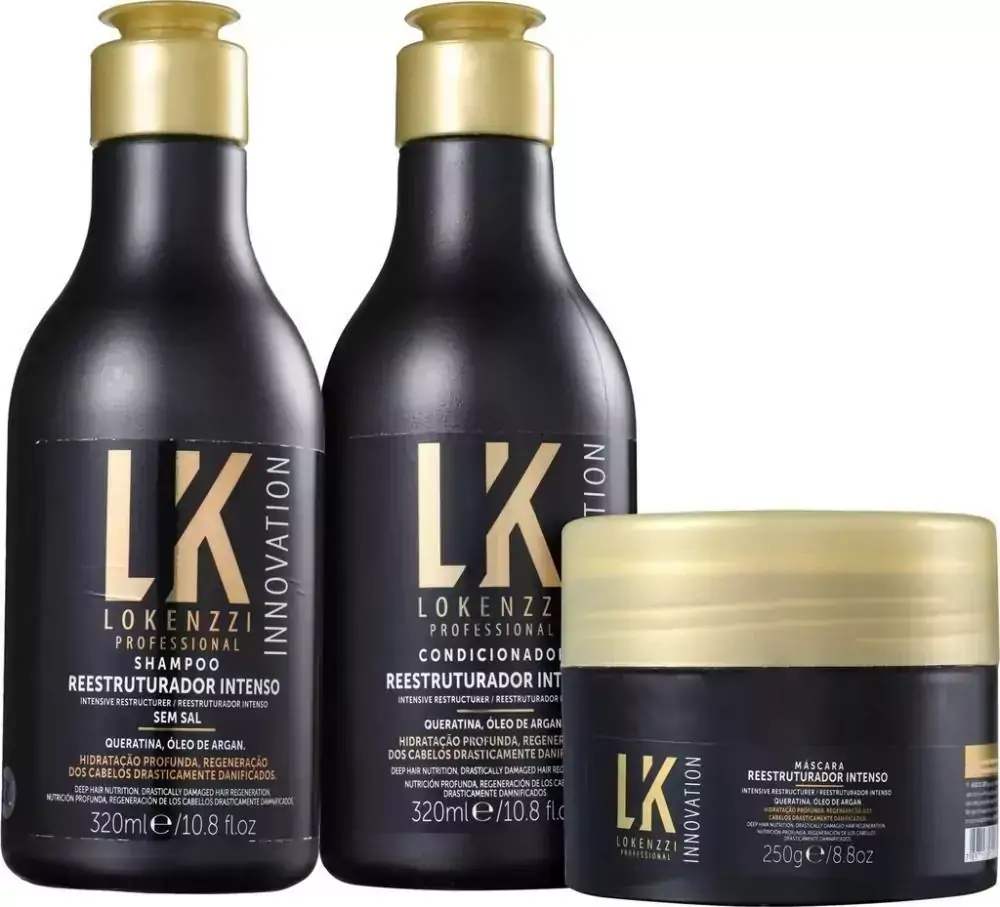 Kit Lokenzzi Reestruturador Intenso (Sh Cond e Máscara)