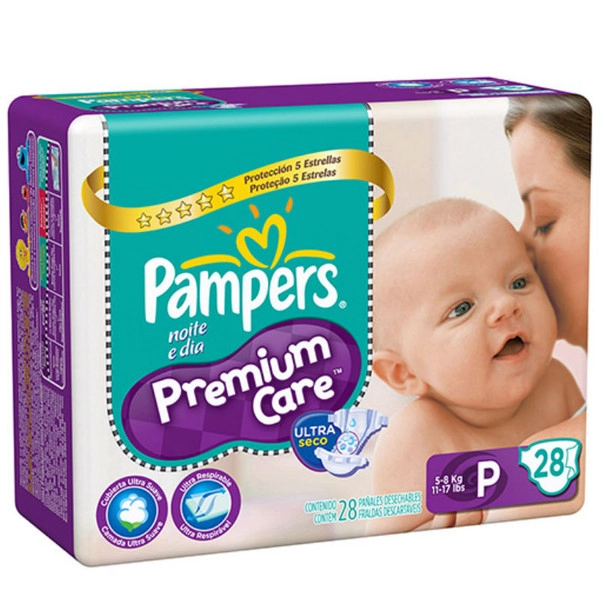 Pampers Premium Care P 28 Unidades