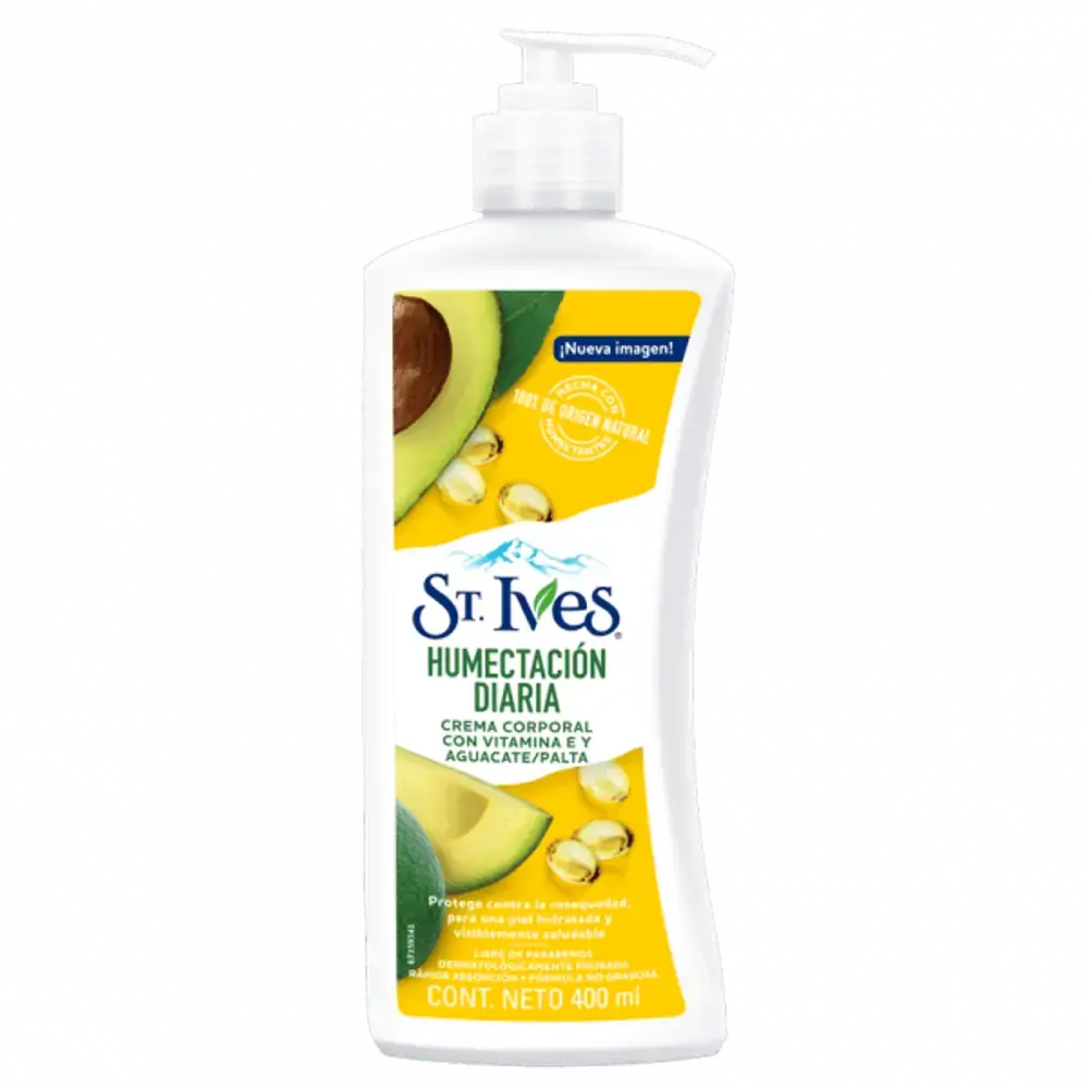 LOÇÃO HIDRATANTE CORPORAL ST IVES HYDRATING VITAMIN E AND AVOCADO 400ML