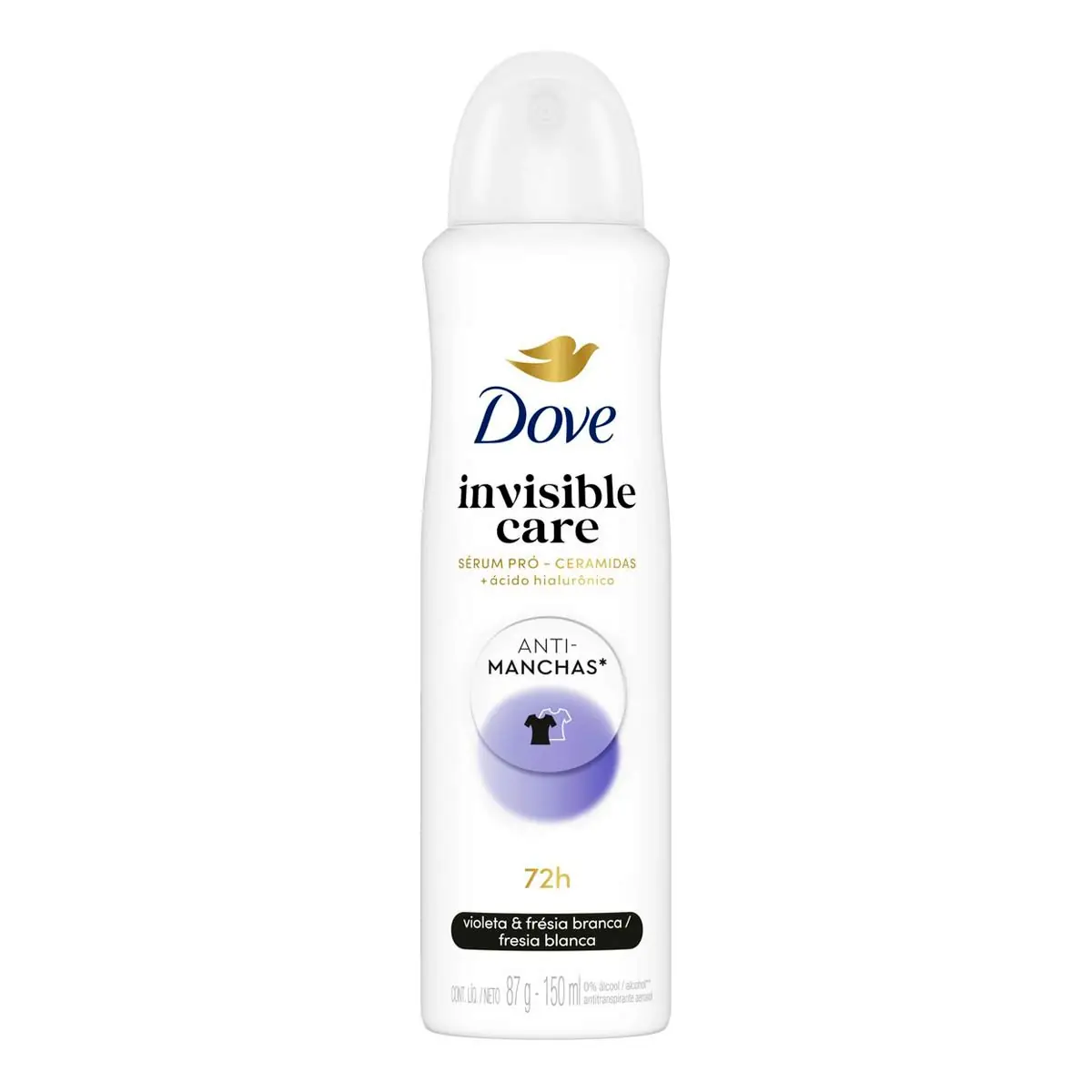 Desodorante Antitranspirante Aerosol Dove Invisible Dry 150ml