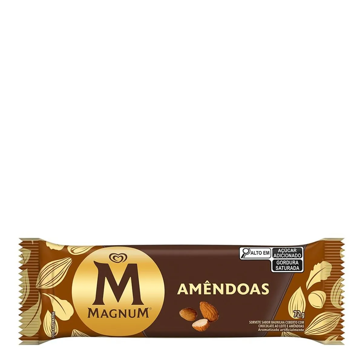 Sorvete Amêndoas Magnum Pacote 72g