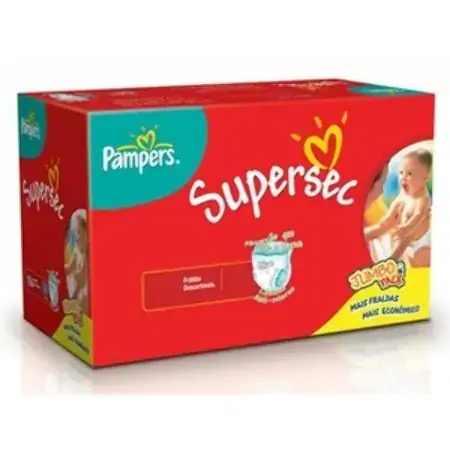 Pampers Supersec G Descartável 92 Unidades