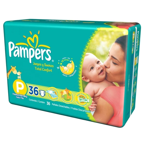 Pampers Total Confort P 36 Unidades