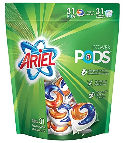 Líquido Ariel Power Pods 31 Unidades 744 Ml