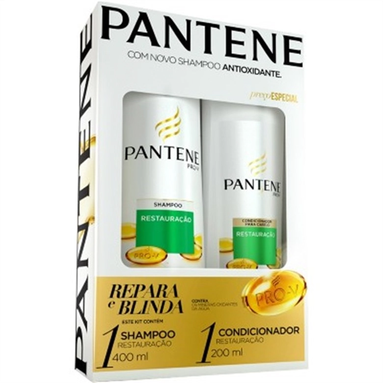 Kit Shampoo 400ml Condicionador 200ml Pantene Restauração