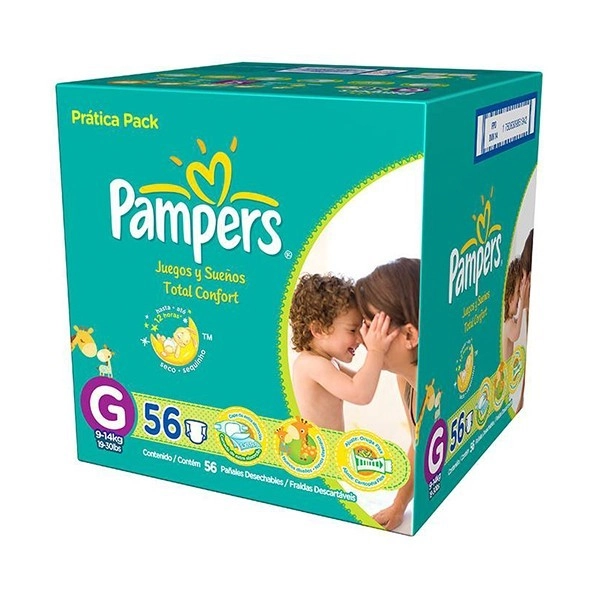 Pampers Total Confort G 56 Unidades