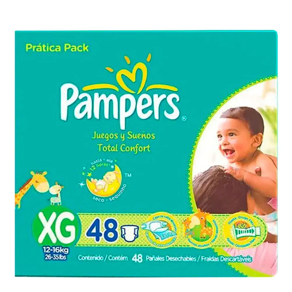 Fralda Pampers T Conf Pratica C/48 Xg