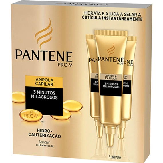 Ampola De Tratamento Hidro Cauterização C/3 15ml Pantene
