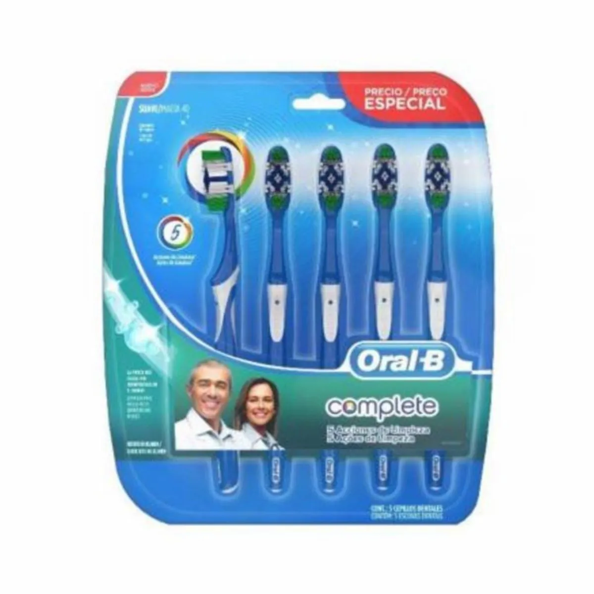 Escova Dental Macia Oral B Complete 5 Unidades