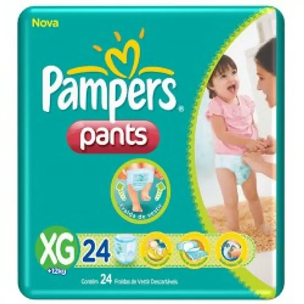 Pampers Pants Xg Descartável 24 Unidades