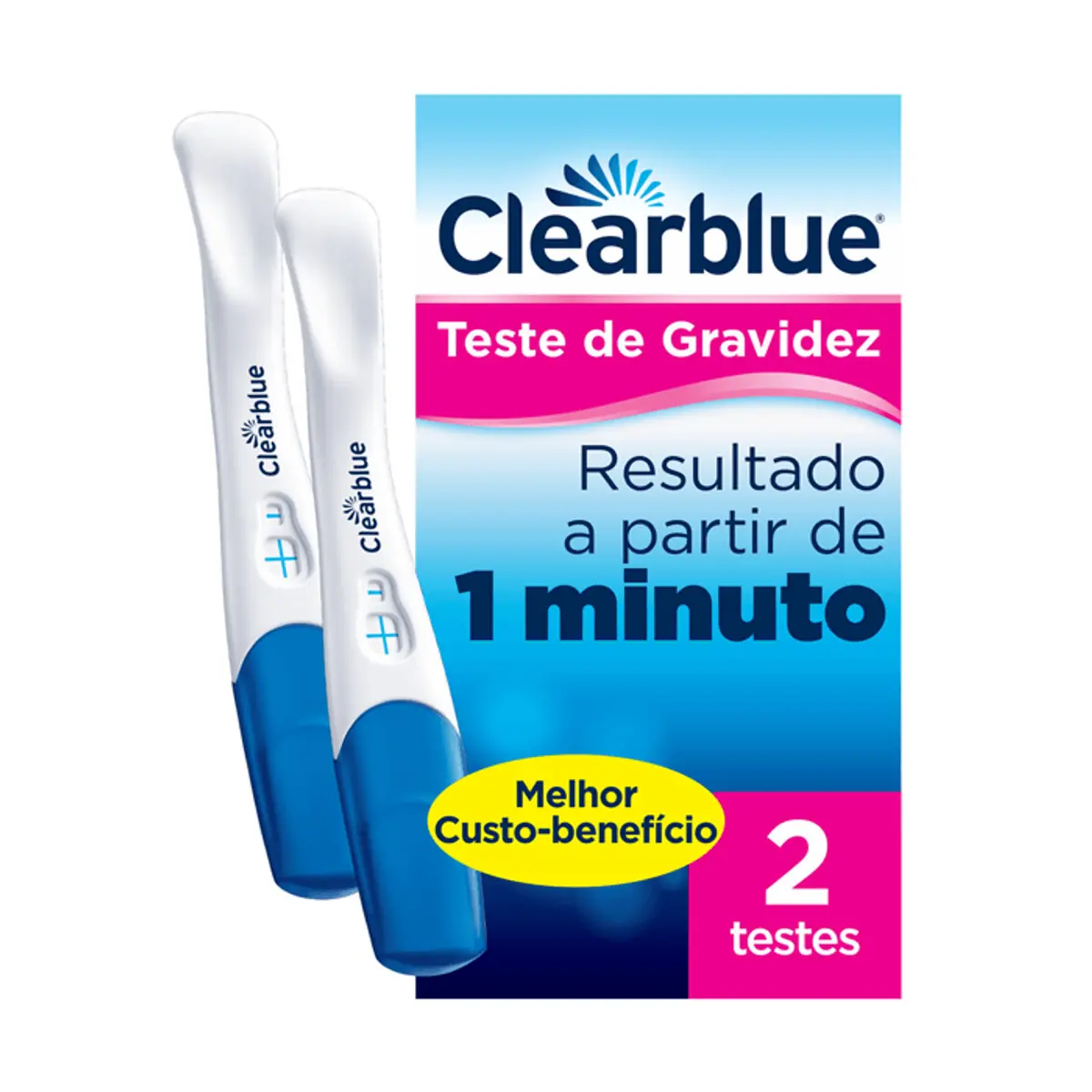 Teste de Gravidez ClearBlue Com 2 Unidades