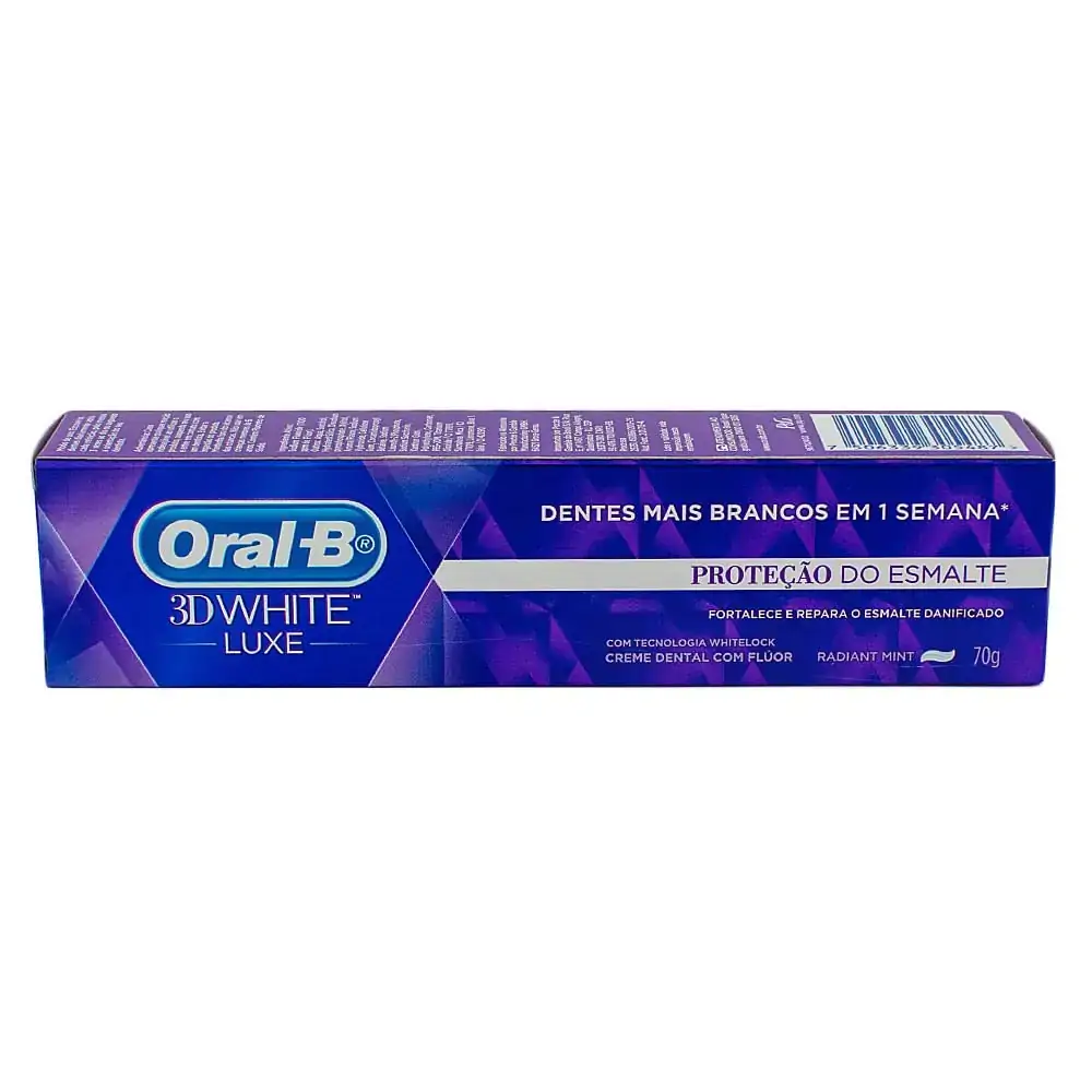 Creme Dental Oral B 3d White Luxe Proteção Do Esmalte
