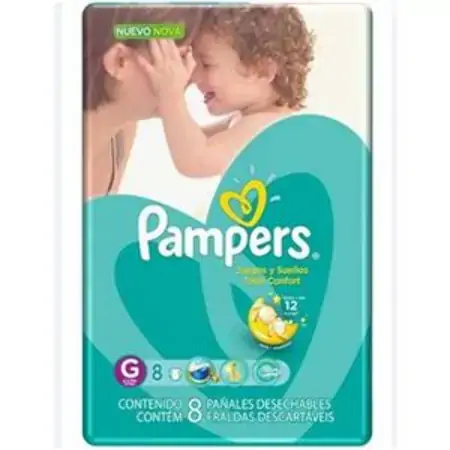 Fralda Infantil Pampers Total Confort G C/8