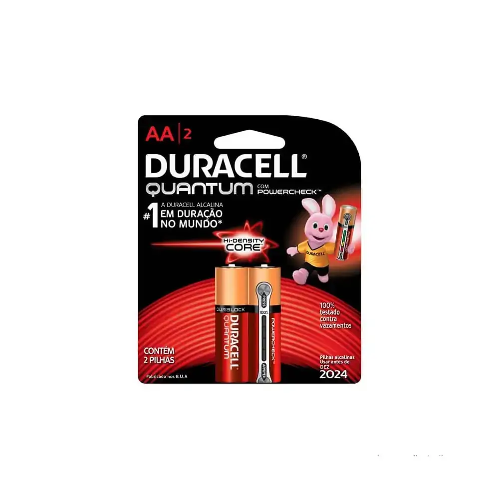 Pilha Alcalina Duracell Quantum Aa