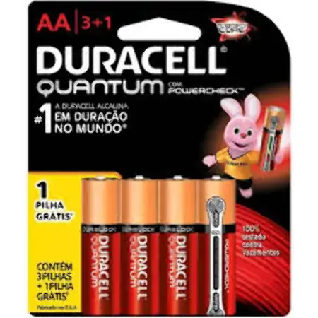 Pilha Duracell Quantum Aa L4 P3
