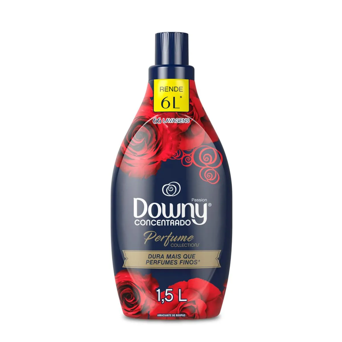 Amaciante De Roupa Concentrado Passion Downy Perfume Collections Frasco 1,5l