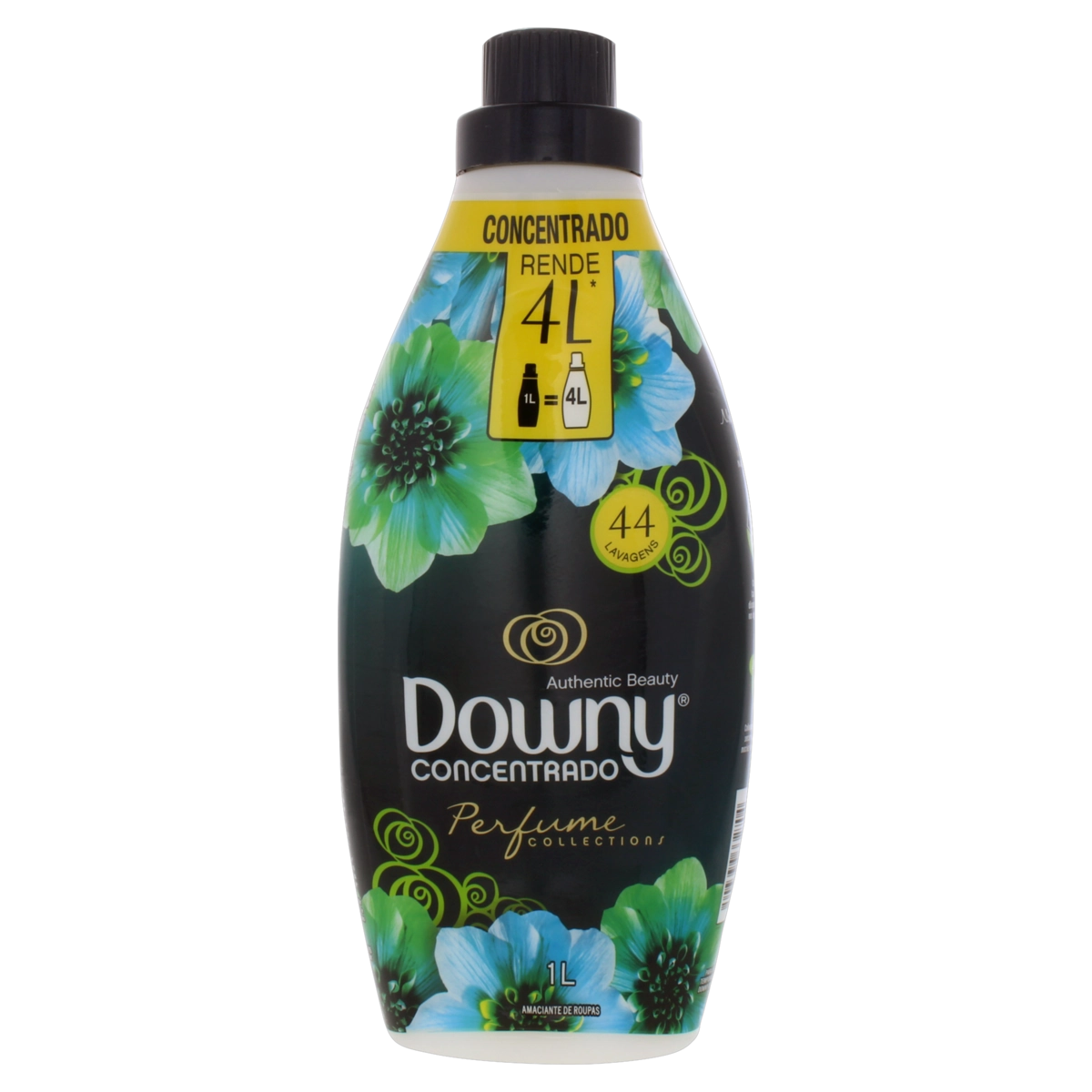 Amaciante De Roupa Concentrado Authentic Beauty Downy Perfume Collections Frasco 1l