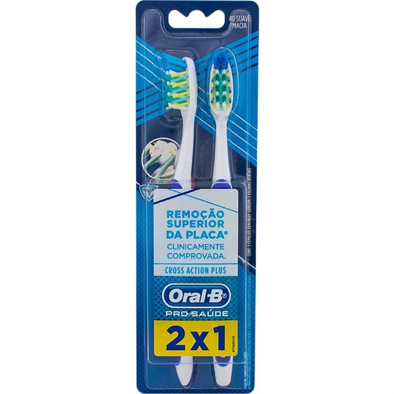 Escova Dental Macia Oral B Cross Action Unit