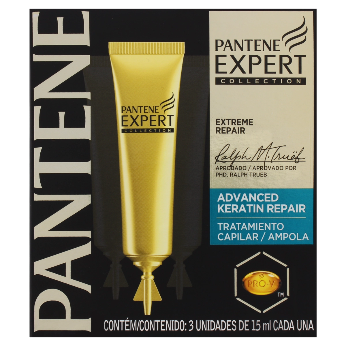 Ampola De Tratamento Extreme Repair Capilar Pantene Expert Collection Caixa 3 Unidades 15ml Cada