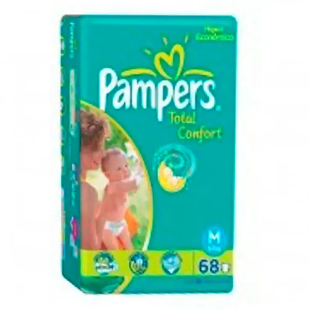 Fralda Pampers Conf.prat C/68m
