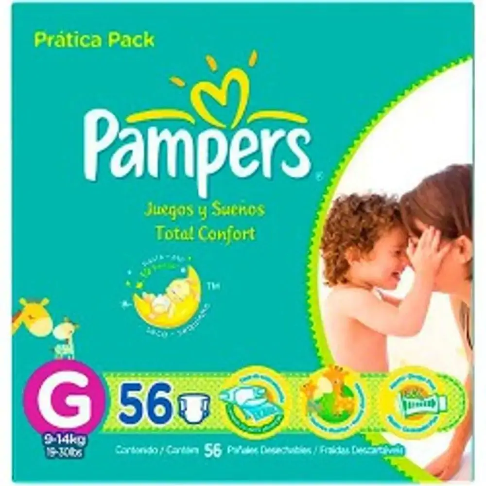 Fralda Pampers Total Confort Pratica G C/56
