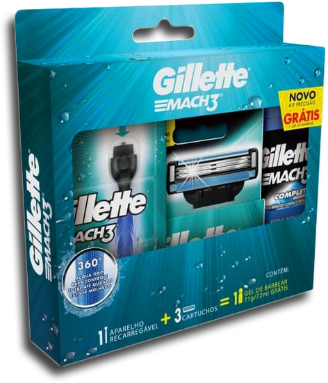 Kit Carga Mach 3 Sens C/2 Necessaire Carga March 3
