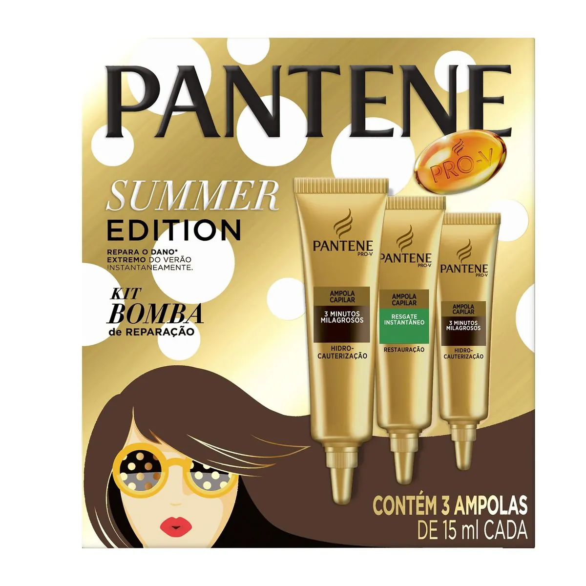 Ampola de Tratamento Pantene Summer Bomba de Reparação 45ml